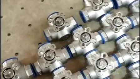 1''npt Stainless Steel Ball Valve 1PC Type with Blue Handles